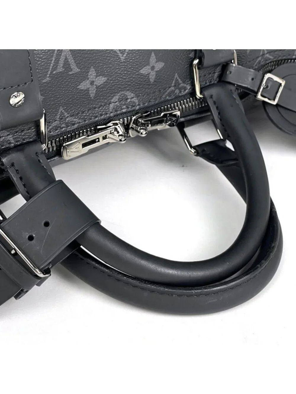 Louis Vuitton Keepall Bandouliere 50 2-Way Split Boston Bag Monogram Eclipse
